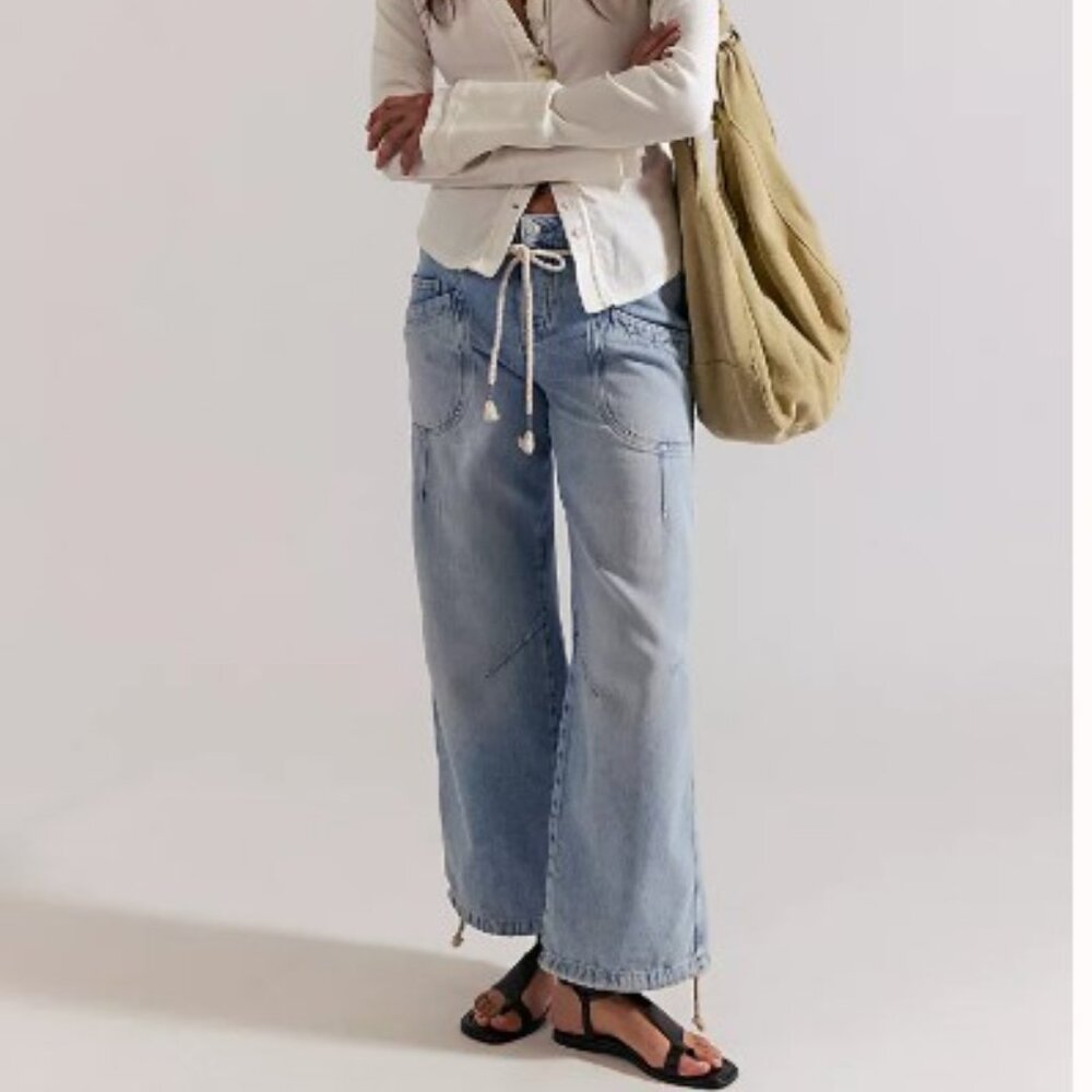 Free People We The Free Love Language Pull-On Jeans